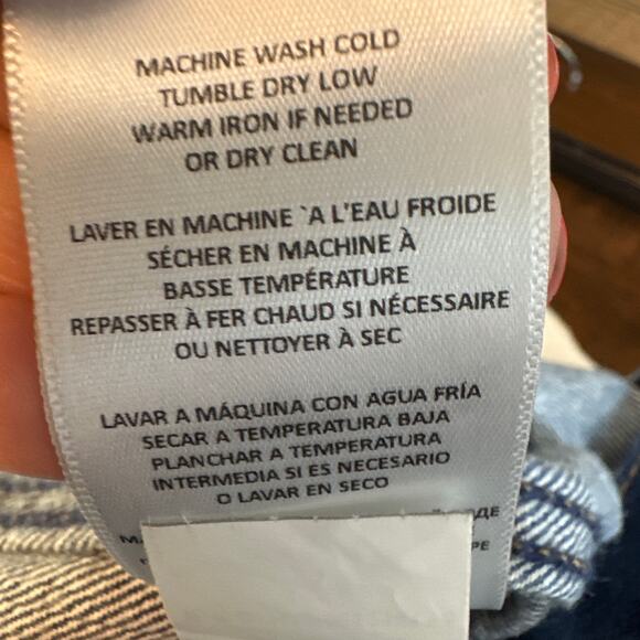 RE/DONE 70's pocket Wide Leg in True Rinse Size 32 NWT RARE color - Picture 12 of 12